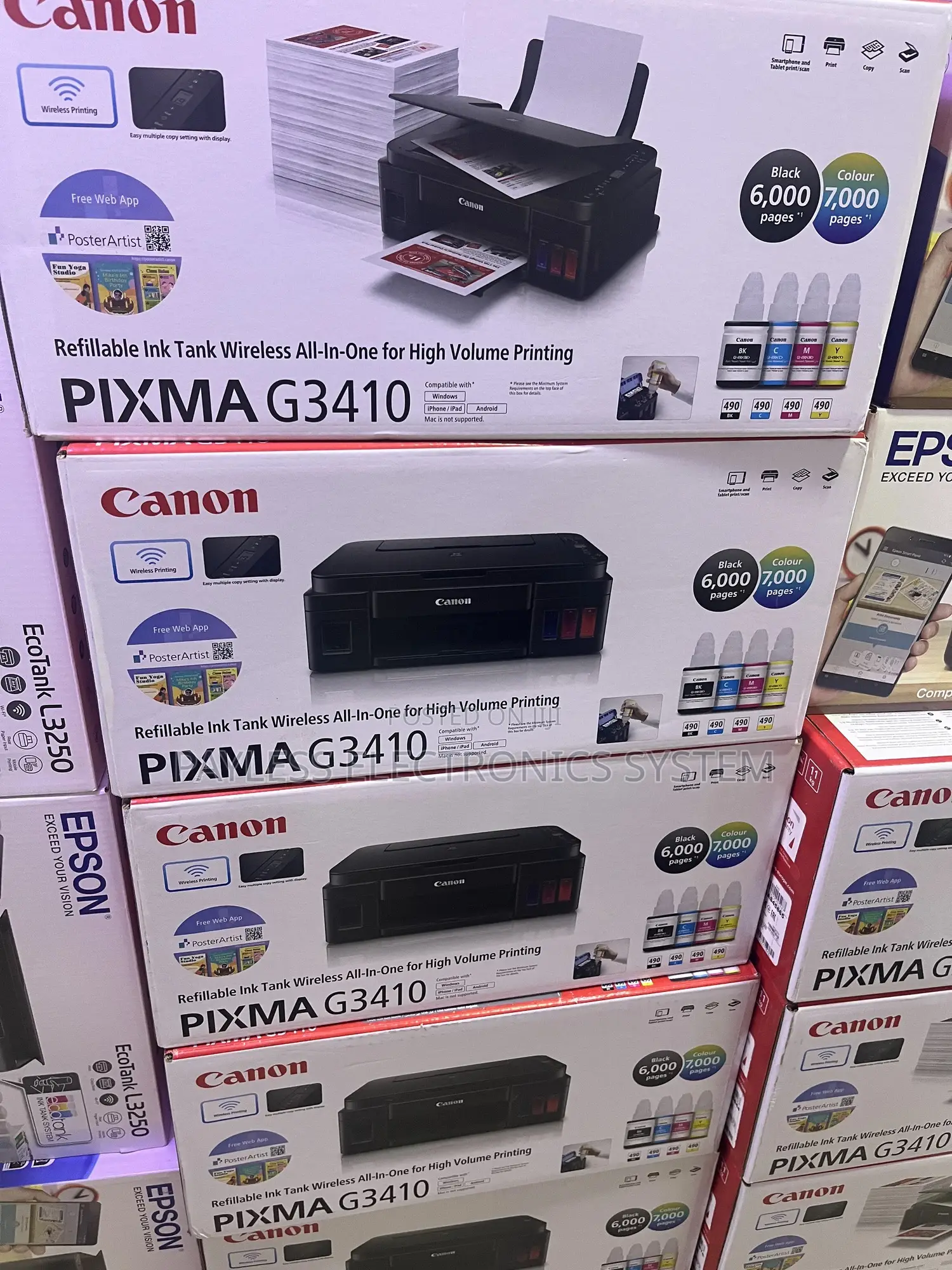 Canon Pixma G3410 All in One Colour Inkjet Printers