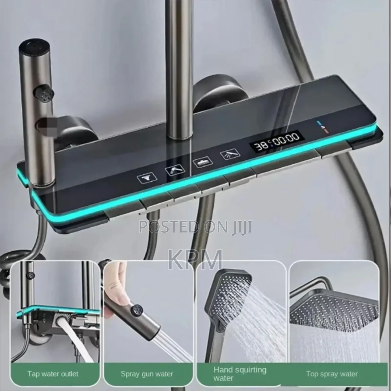 7th Generation Smart Digital Flat Panel Piano Shower Complete Set