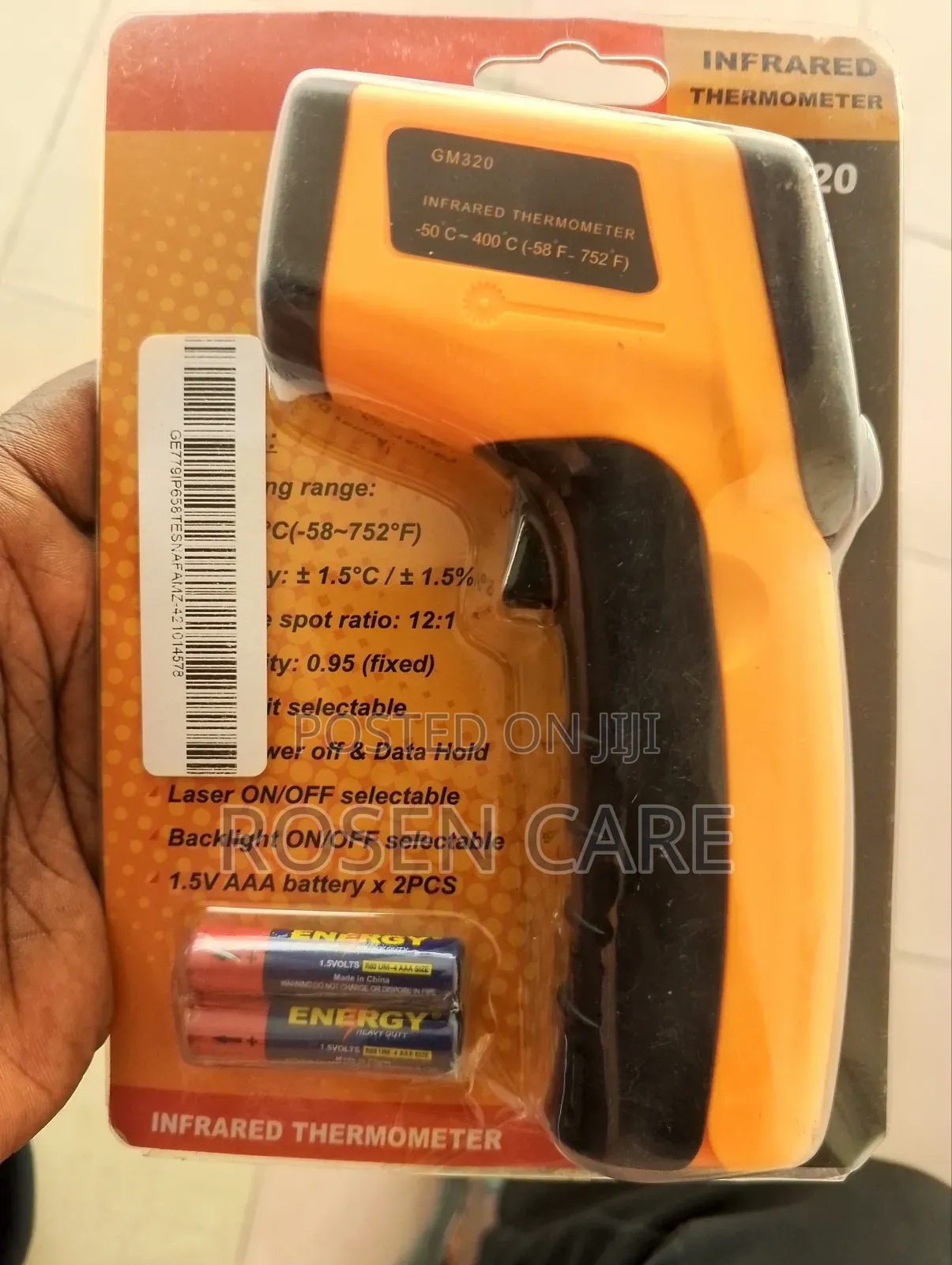 Industrial Non-contact Laser Infrared Gun Thermometer Temperature Gun