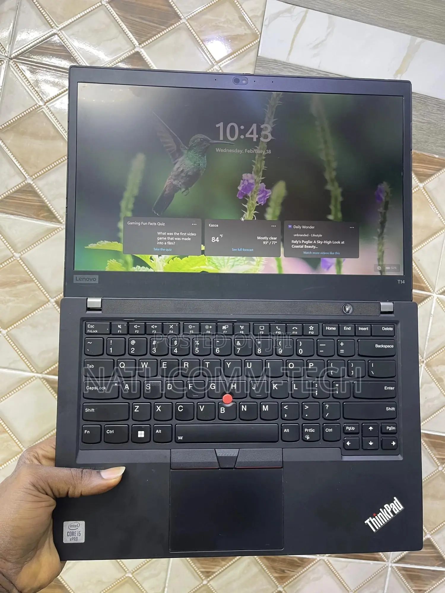 Laptop Lenovo ThinkPad T14 16GB Intel Core i5 SSD 256GB
