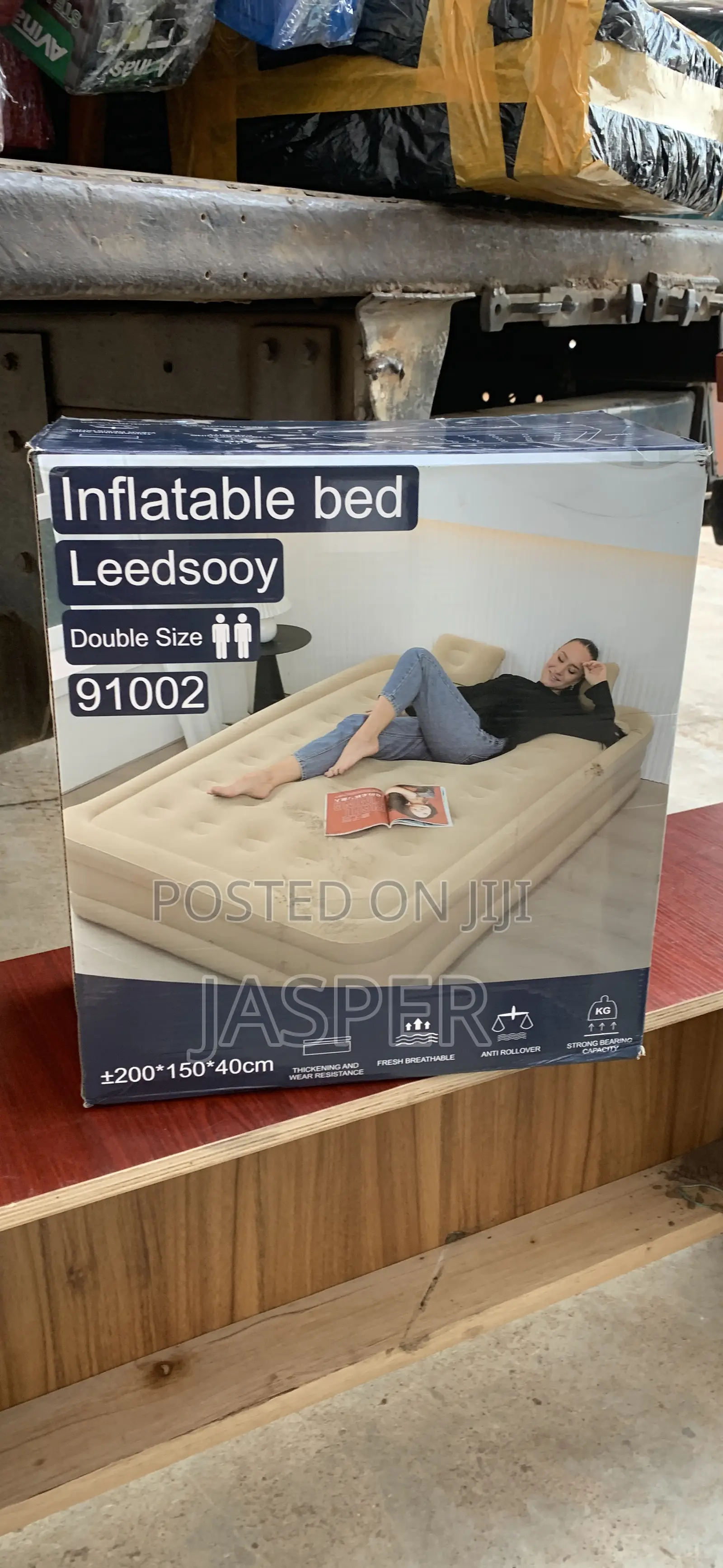 Water Resistance Inflatable Double Size Bed
