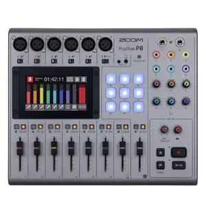 Zoom Podtrak P8 Portable Multitrack Podcast Recorder