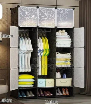12-Compartment Detachable Multifunctional Wardrobe With Shoe Rack