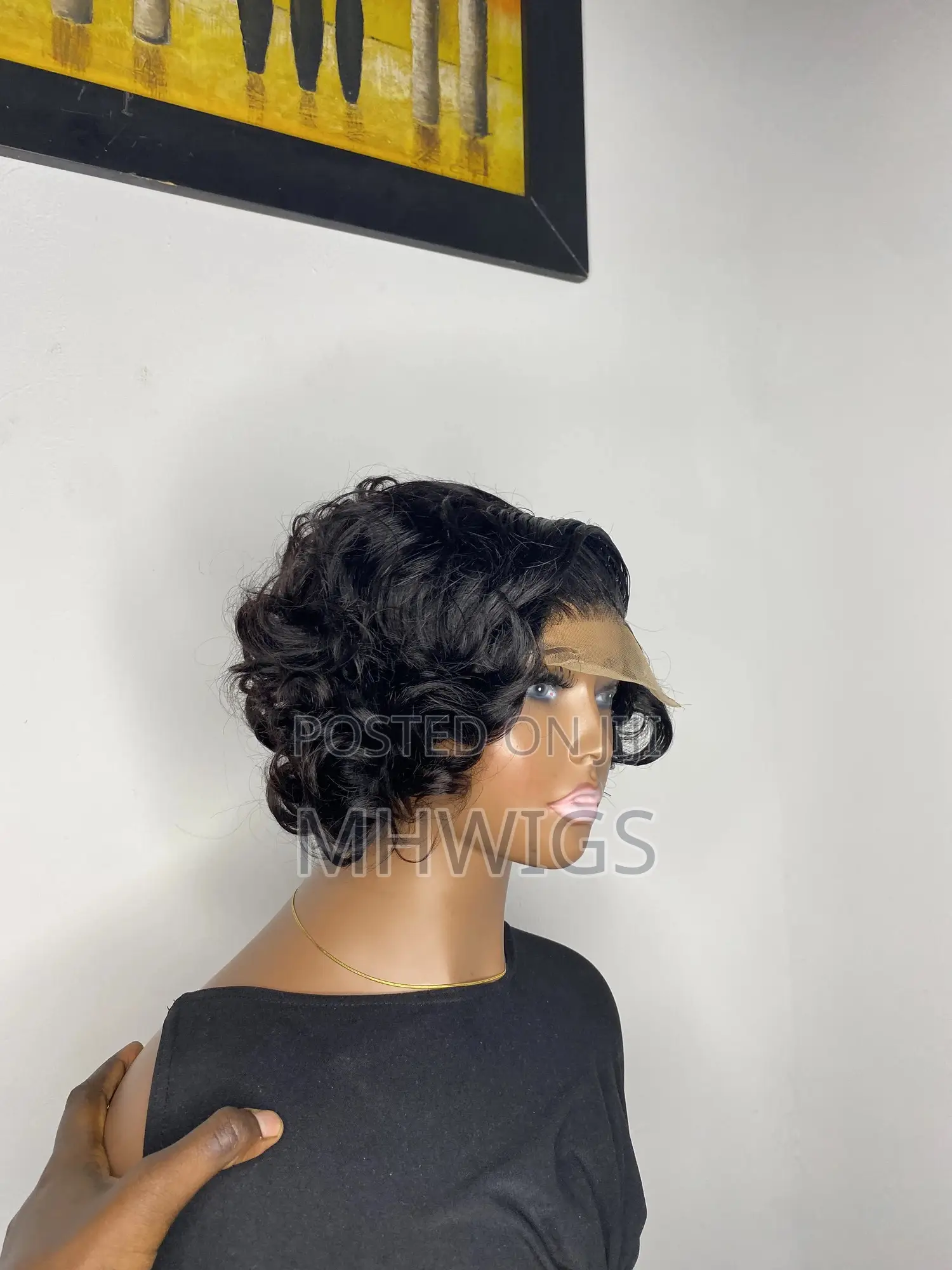 8 Inches Glueless Egg Curl