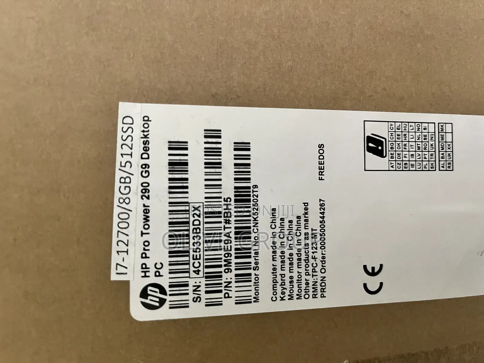 New Desktop Computer HP 290 G9 8GB Intel Core i7 SSD 512GB