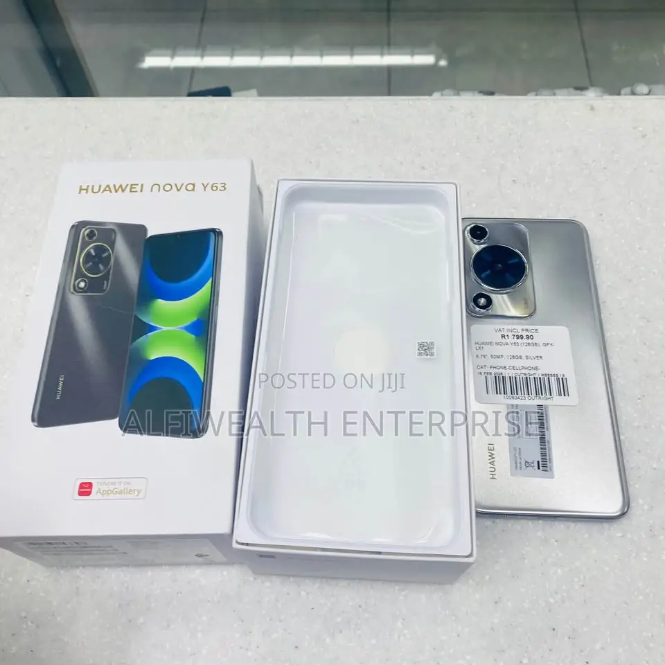 New Huawei Nova Y63 4G 128 GB Silver