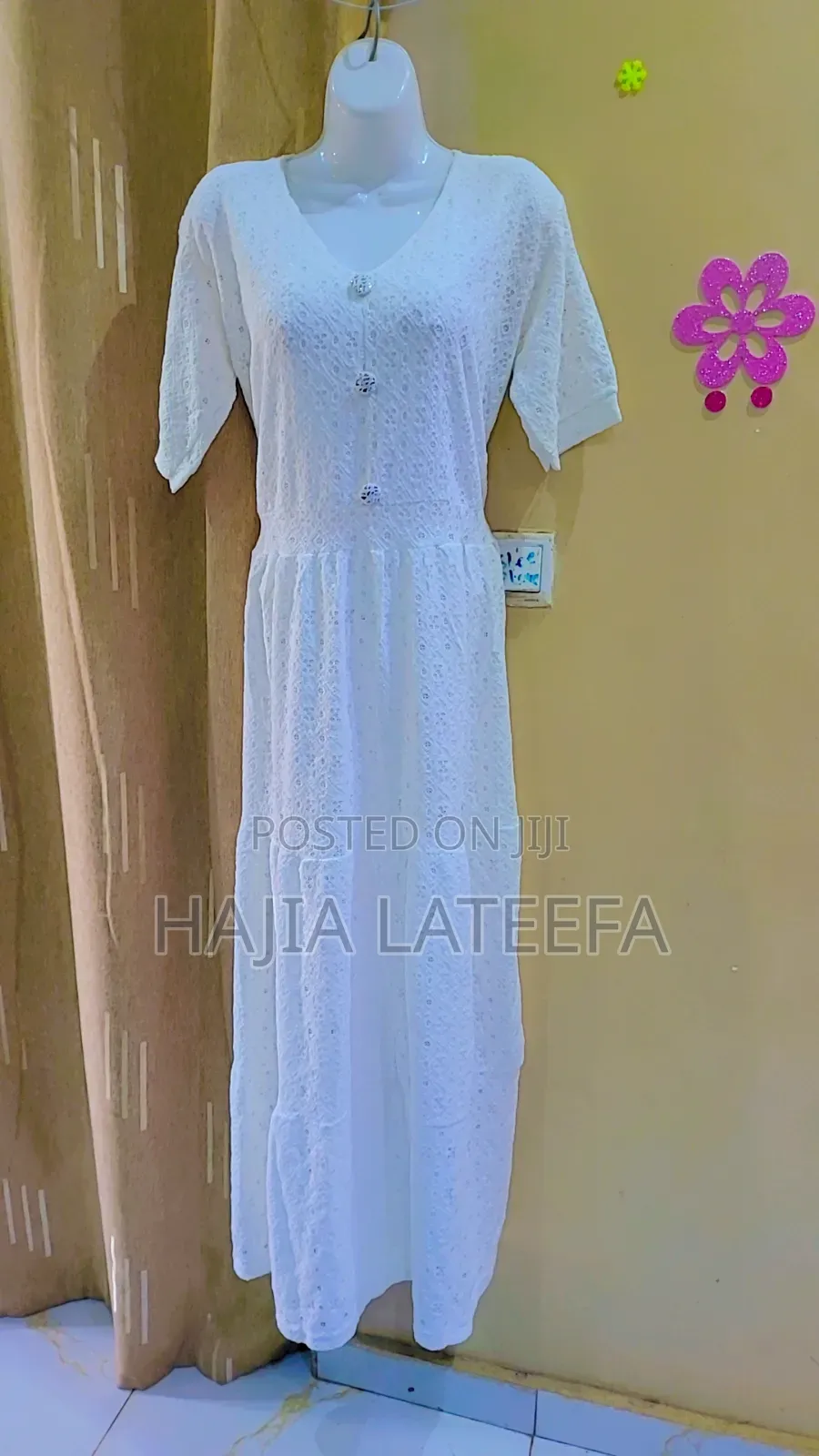 Gorgeous Cotton Net Lace Dress