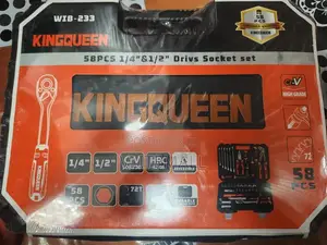 Kingqueen 58-Piece Professional Industrial Socket Set
