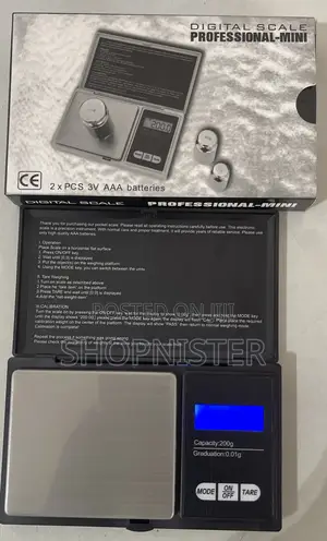 Pocket Scale Micro 0.01g to 200g Black
