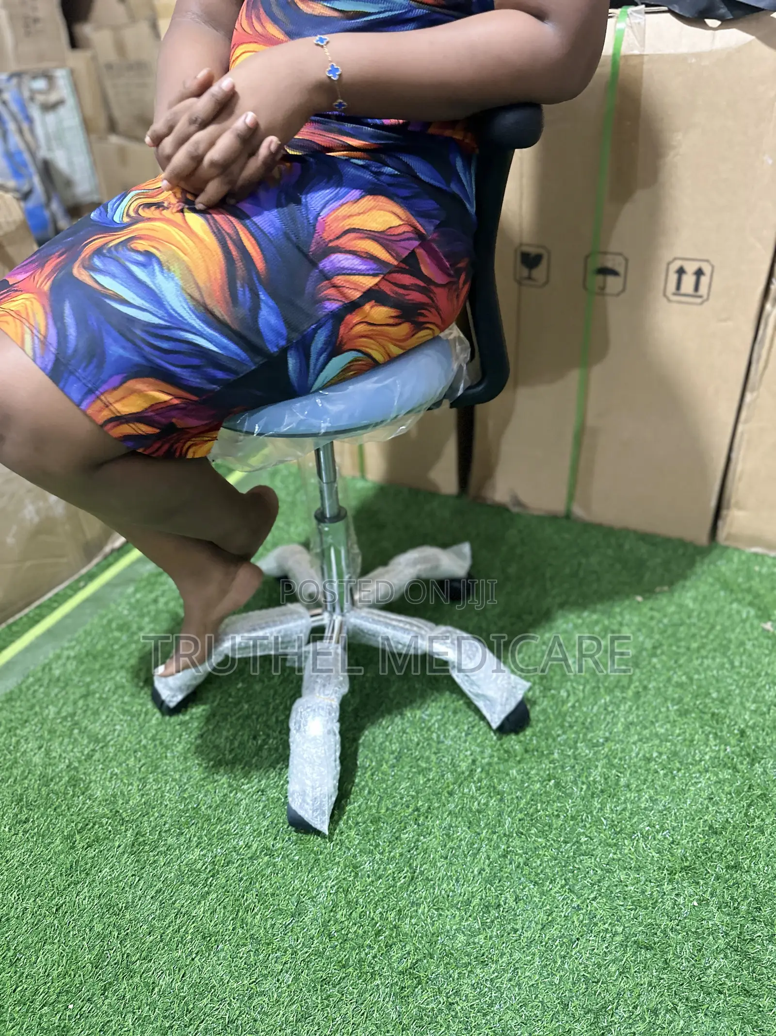 Examination/Theatre Stool With Backrest