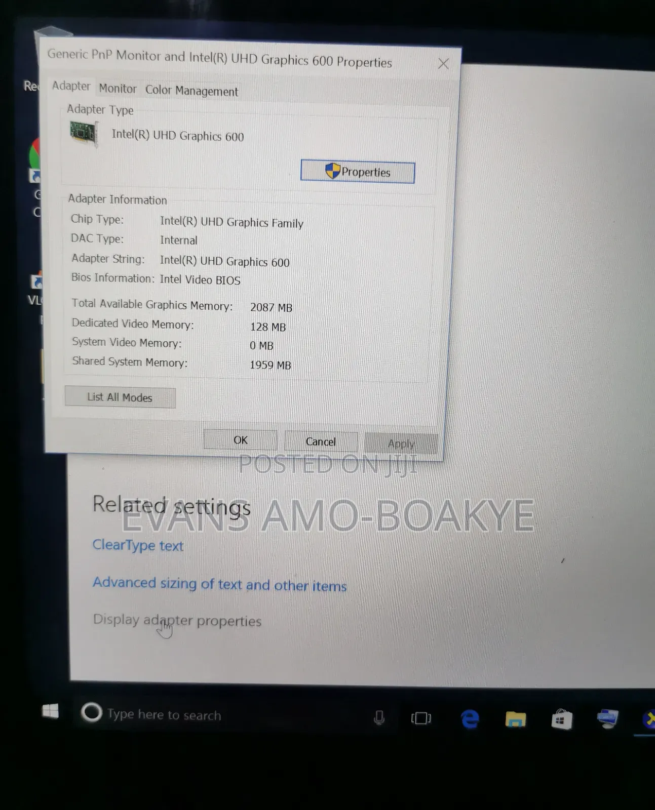 Laptop Medion Akoya E7419 4GB Intel SSD 128GB