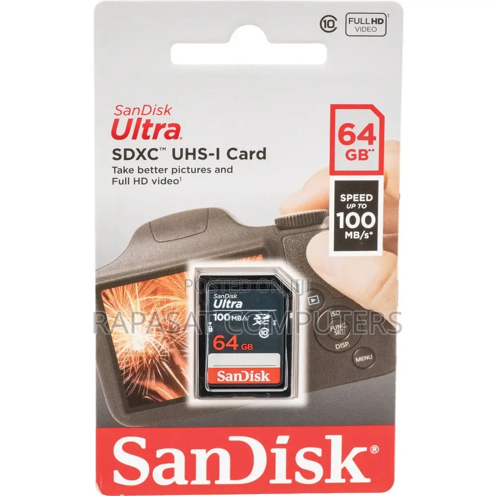 Sandisk 64gb Ultra SDXC Uhs-1 Card