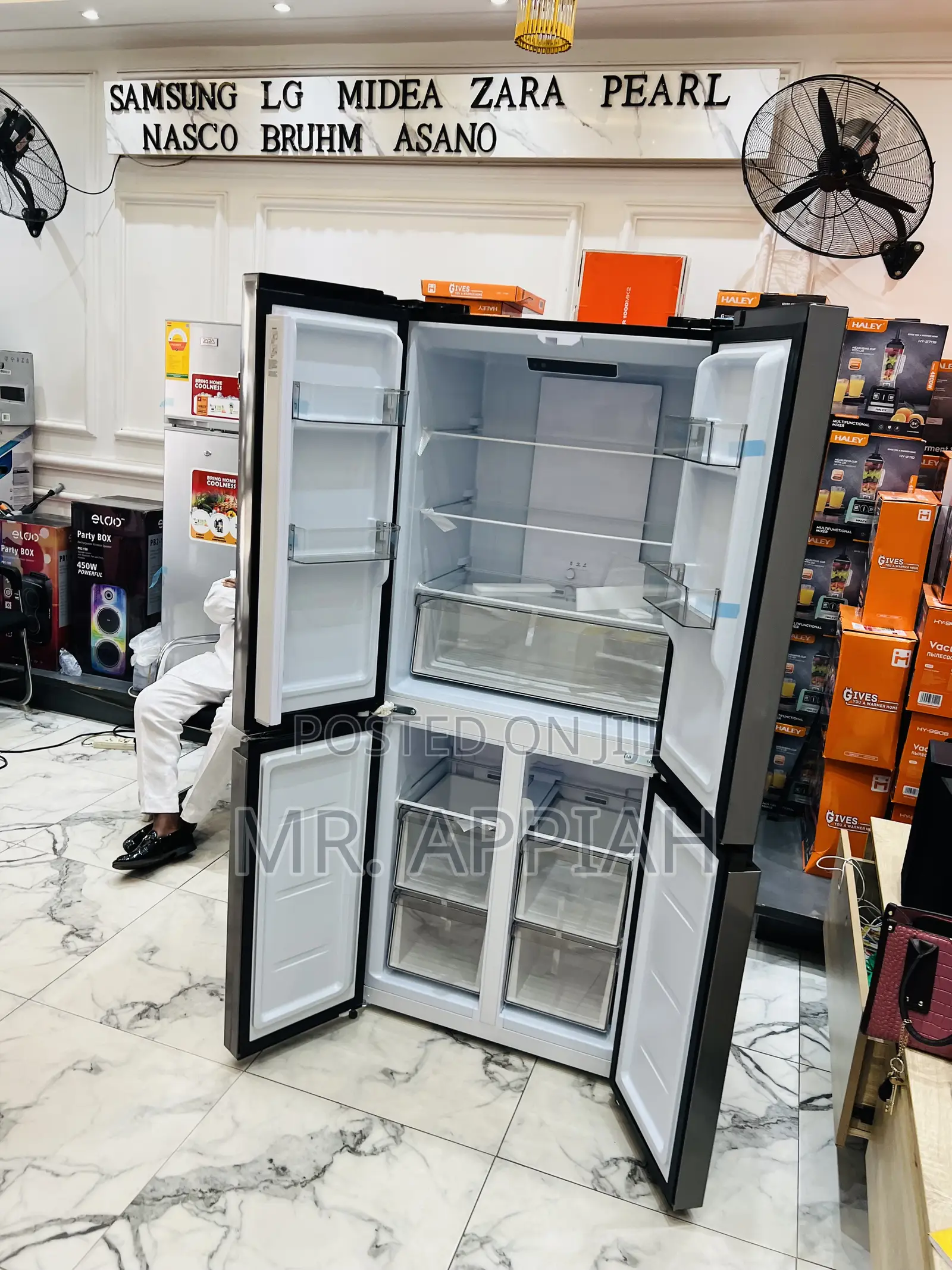 Unique Design Nasco Nasf-400fdr1 Side by Side Electric Fridge 
