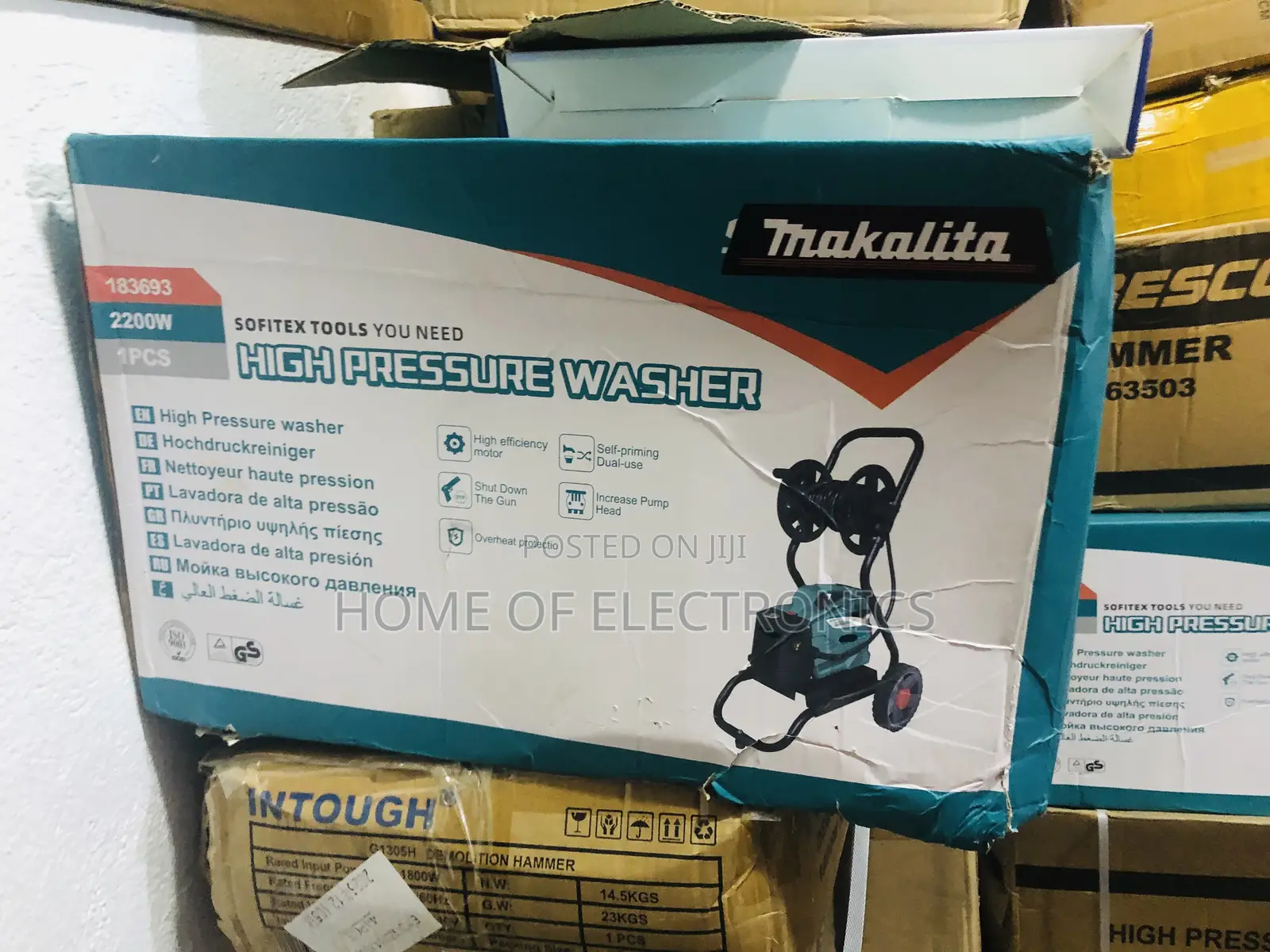 Start Mini Washing Bay With Makalita 2200 Watts High Pressure Machine
