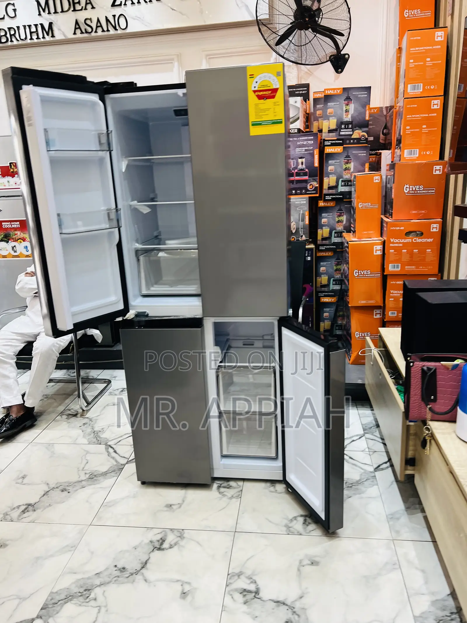 Energy Efficient Nasco Nasf-400fdr1 Side by Side Electric Fridge.