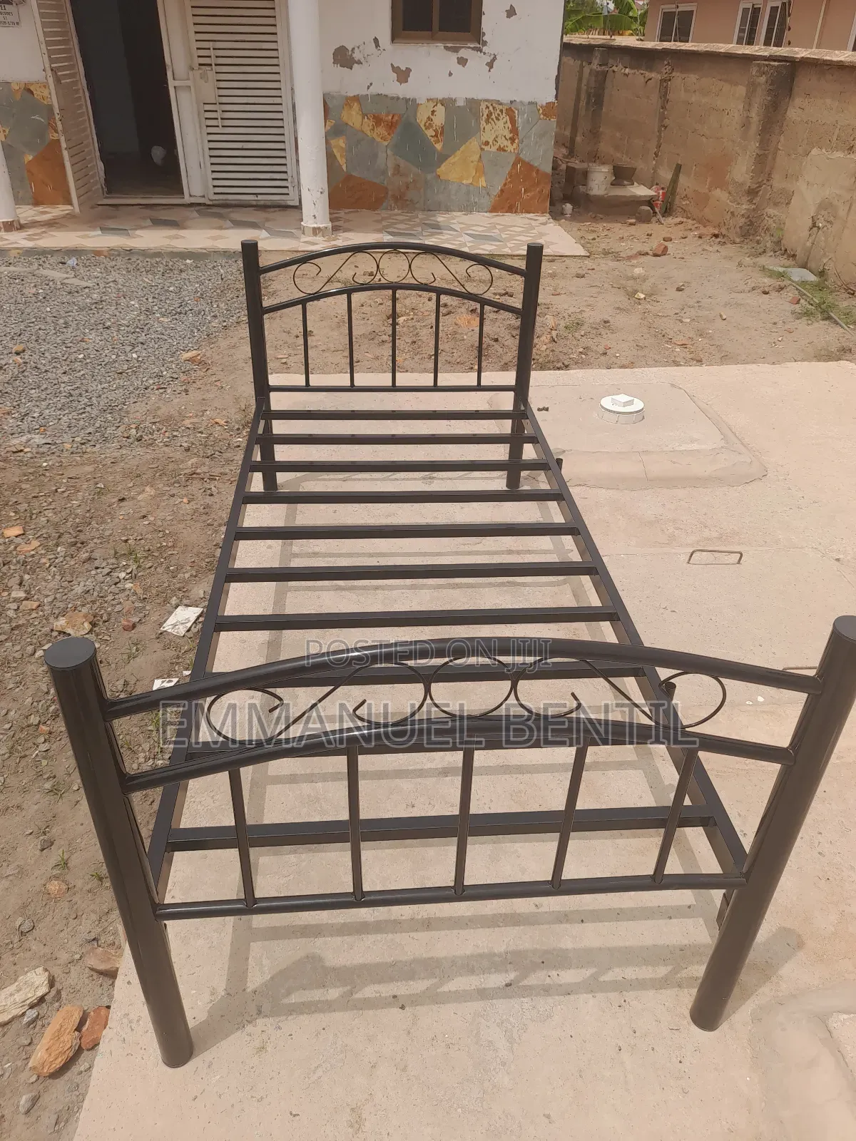 Single Metal Bed - Black