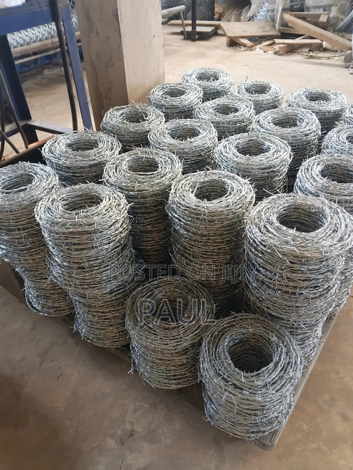 Galvanized Barbwire