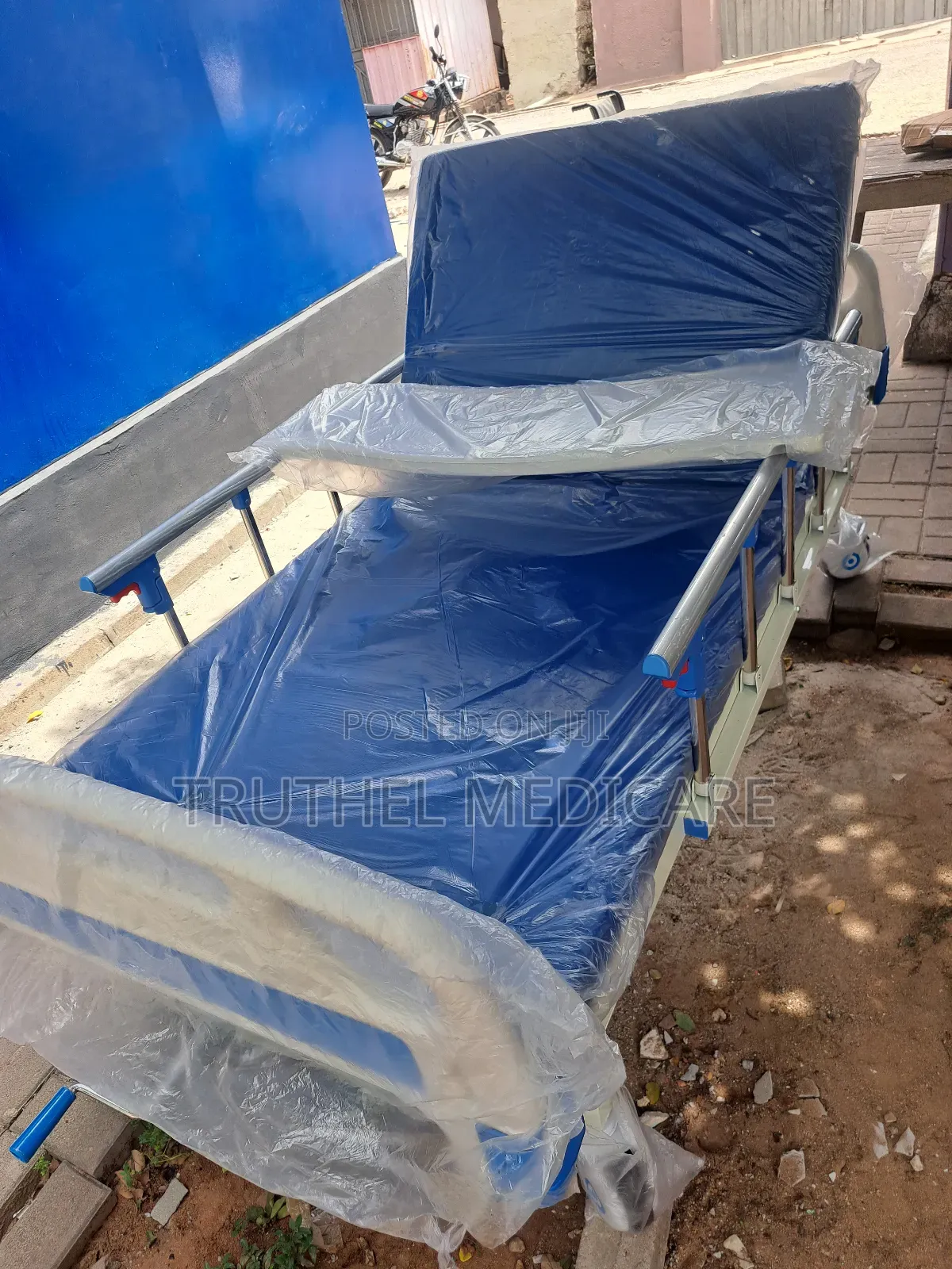 Hospital Bed - 1crank(Free Mattress, Iv Pole, Table)