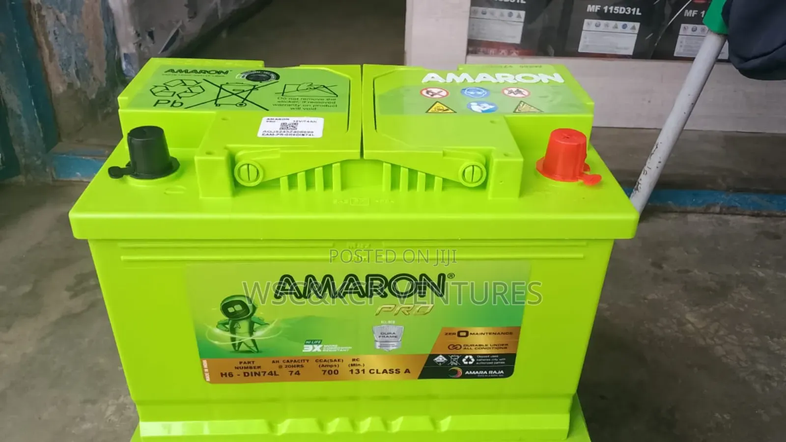 Amron Battery 15 Plate 74ah 12v