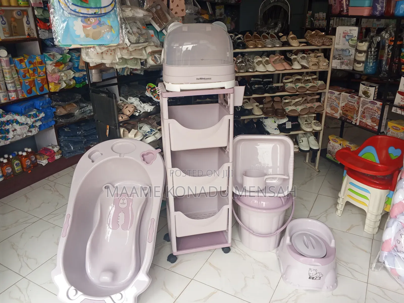 Baby Bath Set With Stand