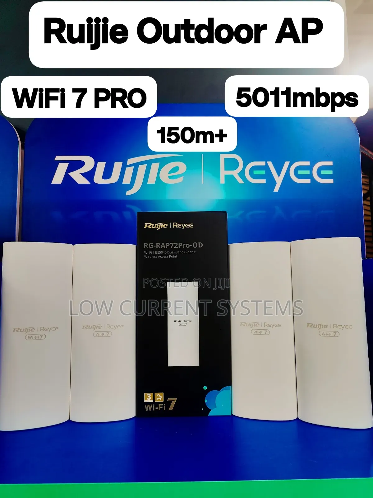 Ruijie Outdoor Wifi 7 150m+ Access Point Extender for Hotspot Business