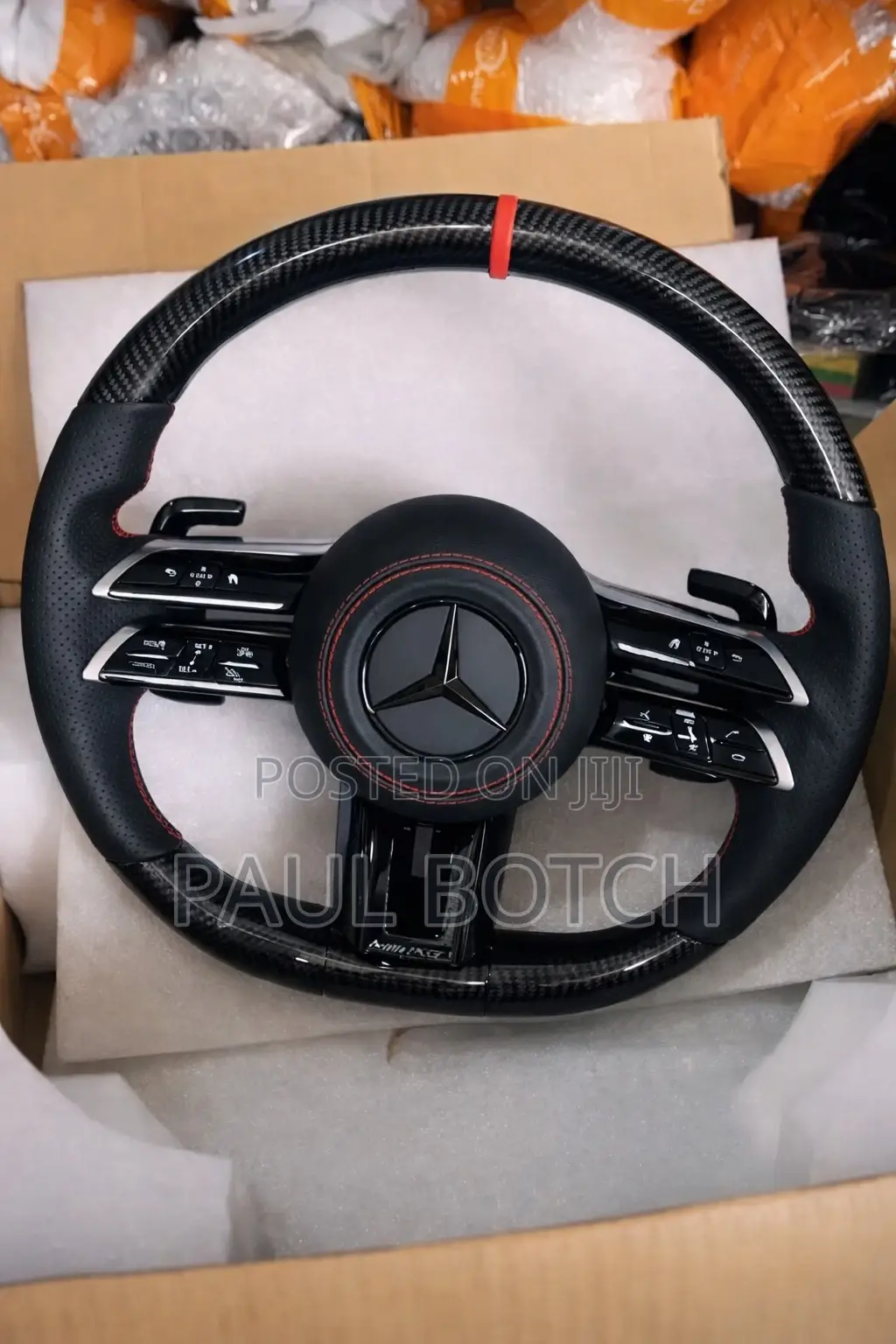 Mercedes-Benz Amg Customized Carbon Fiber Steering Wheel