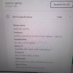 Laptop Dell Latitude 7390 16GB Intel Core i5 SSD 256GB