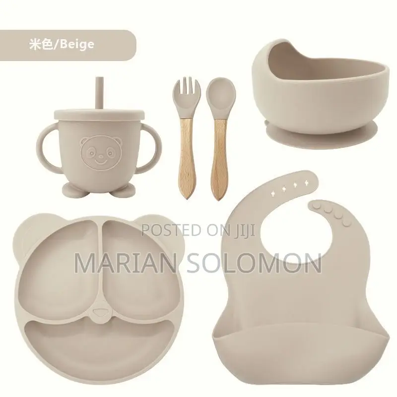 Baby Silicon Plate , Bowl and Bib
