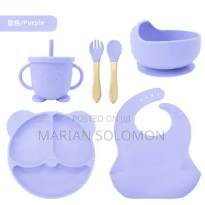Baby Silicon Plate , Bowl and Bib