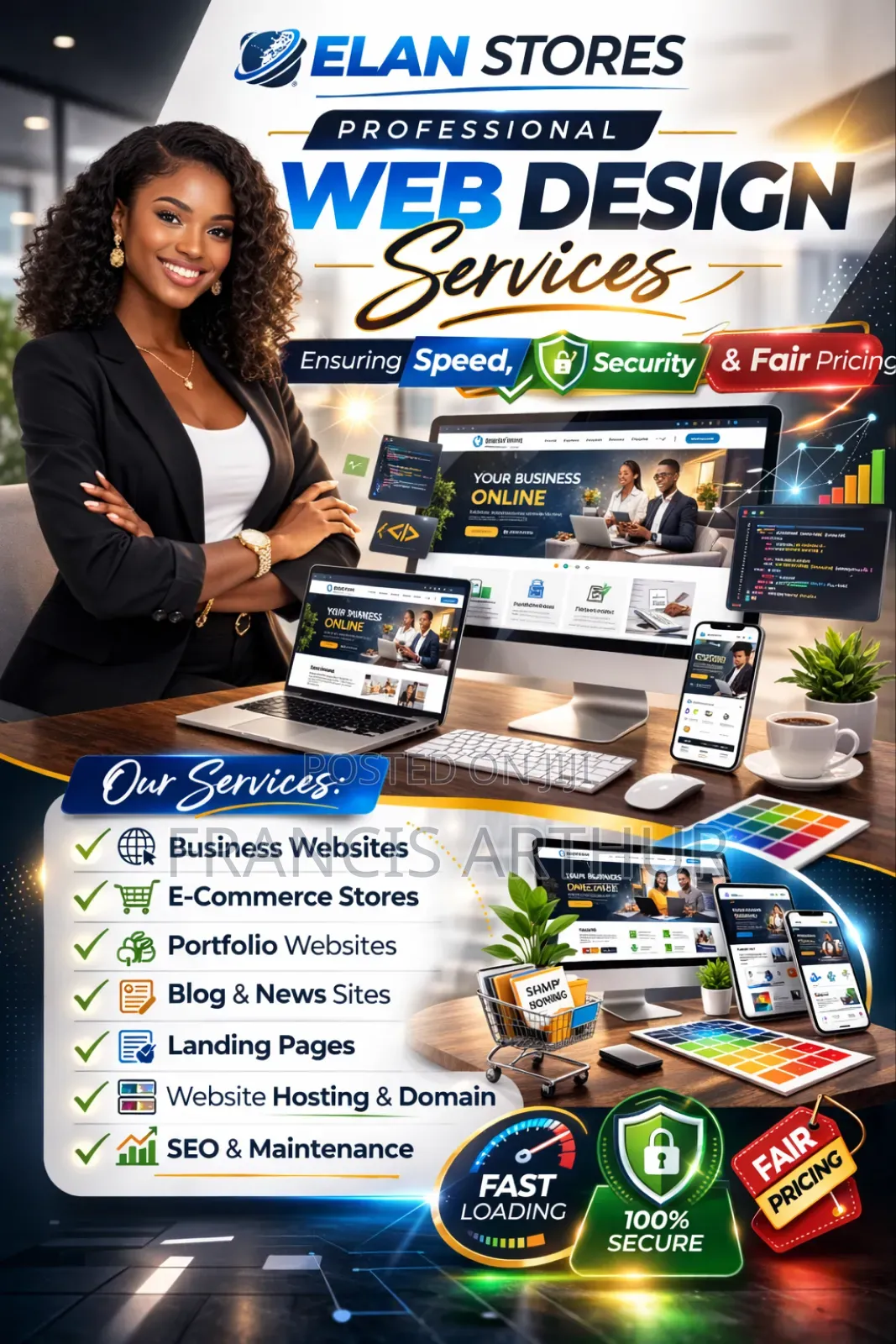 Professional Website Design Services in Ghana – Fast,Secure Reliable