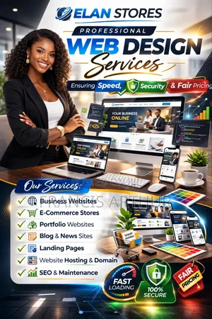 Professional Website Design Services in Ghana – Fast,Secure Reliable
