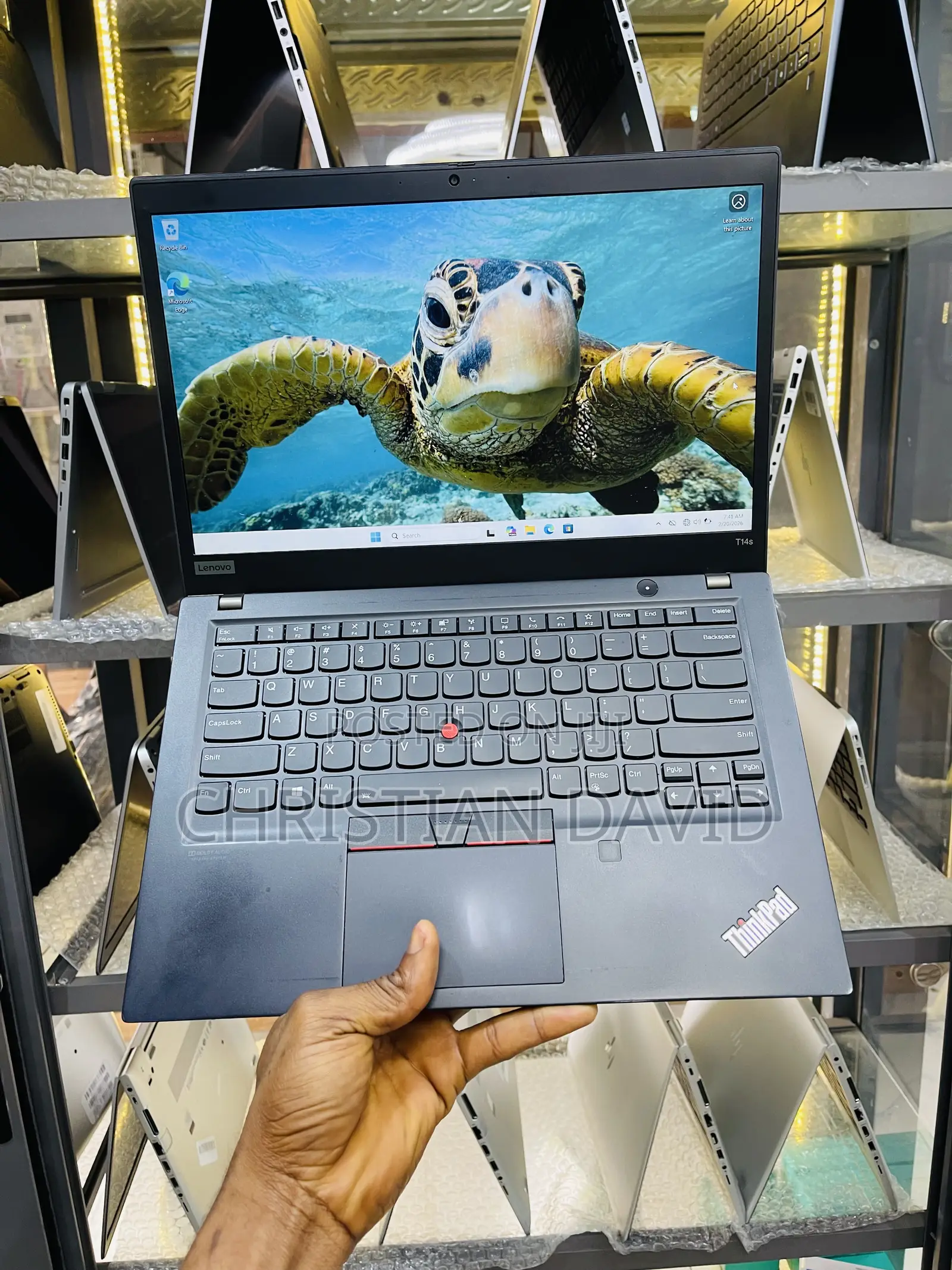 Laptop Lenovo Thinkpad T14s Gen 1 16GB Intel Core i7 SSD 16 GB