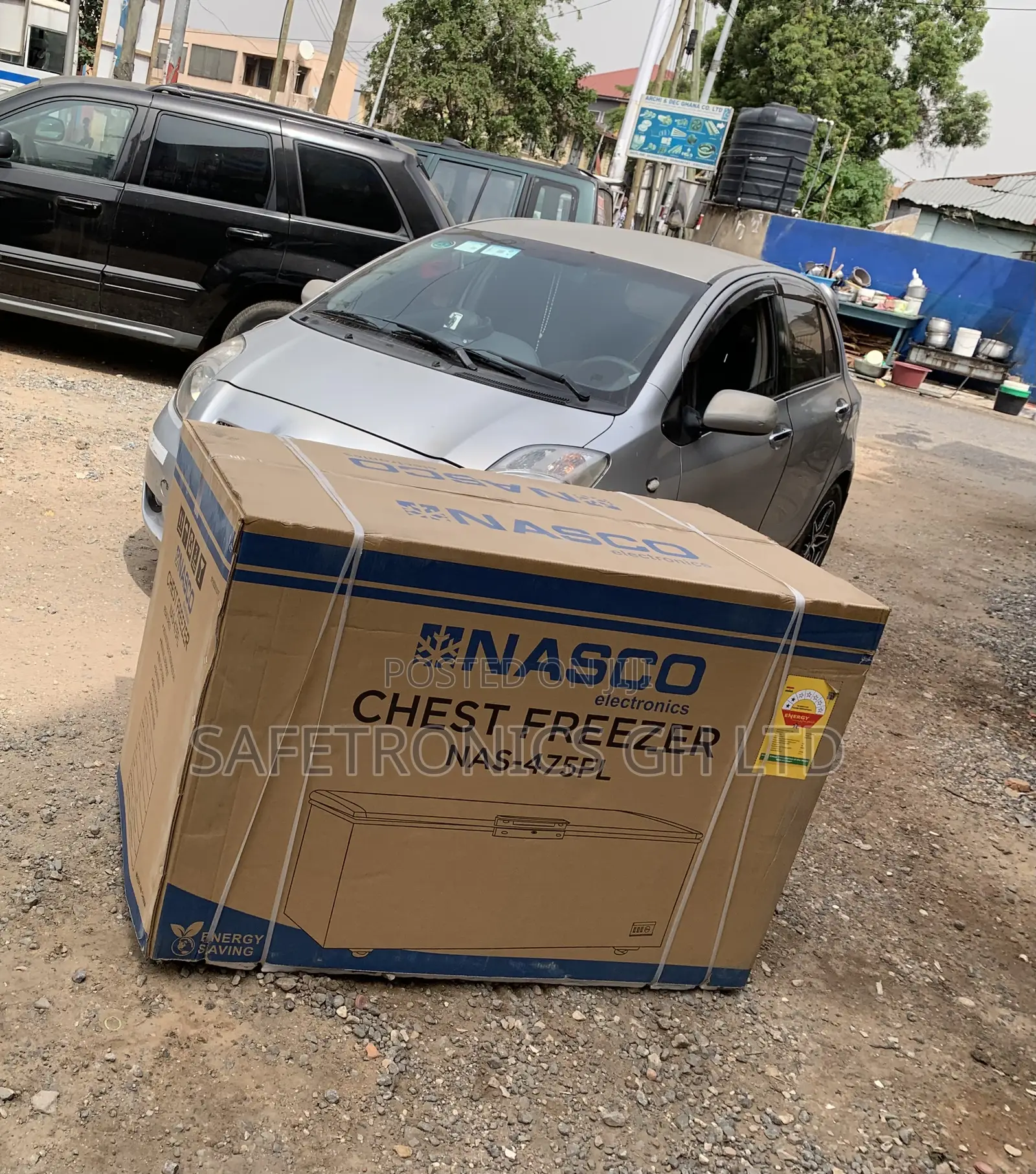 Neatly Sealed Grey Singledoor Nas475fl 400 Liters Nasco Freezer