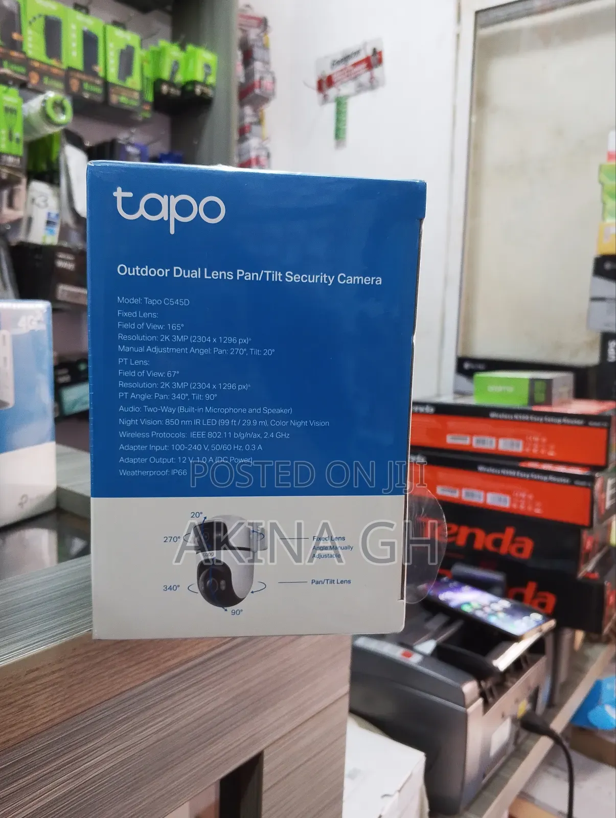 Tapo Outdoor Dual Lens Pan/Tilt Security Camera (Tapo C545d)