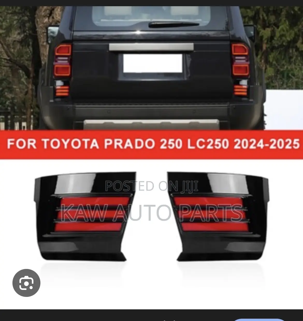 2023,2024,2025 Led Rear Bumper Reflector For Toyota Land Cruiser Prado
