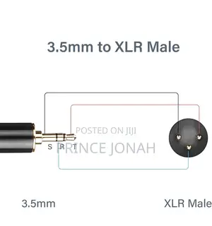 Pngknyocn XLR to 3.5mm 1/8 Inch TRS Male to XLR Male Cable
