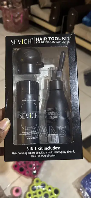 Hair Fiber and Holding Spray Set