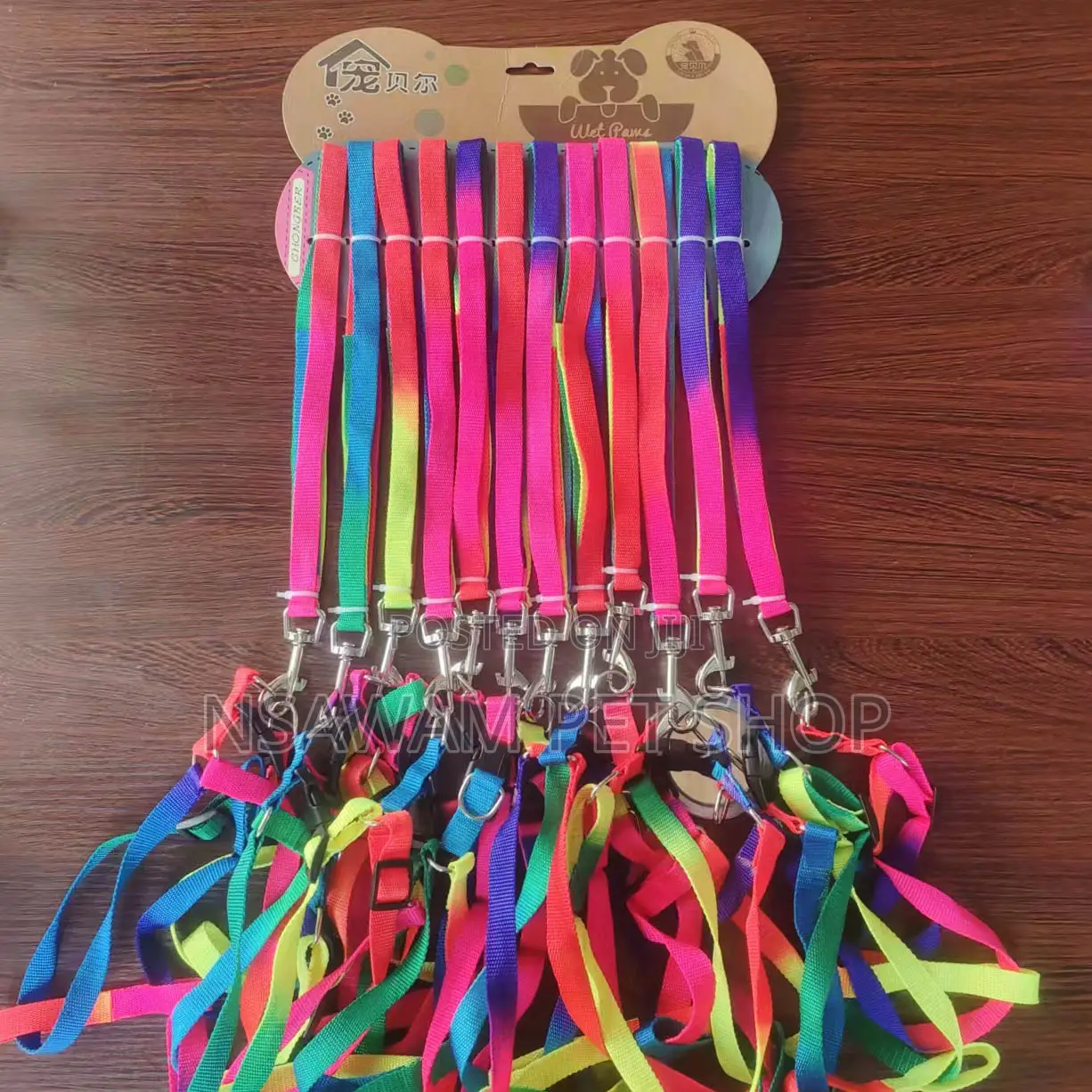 Rainbow Leash Harness Medium