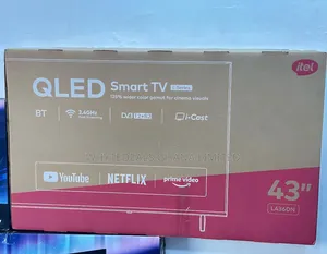 Itel 43" Smart Android Qled Tv| Netflix| Youtube| Bluetooth|Ultra Slim
