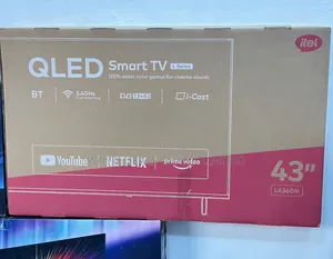Itel 43" Smart Android Qled Tv| Netflix| Youtube| Bluetooth|Ultra Slim