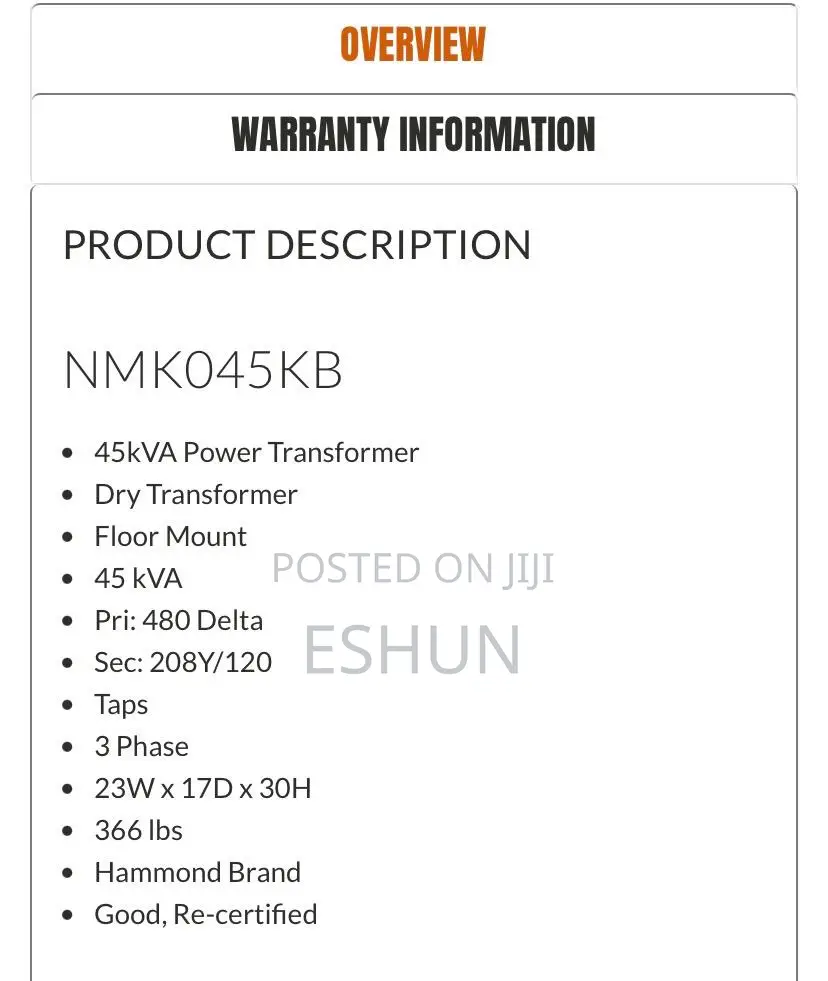 HSP Express Dry Transformer