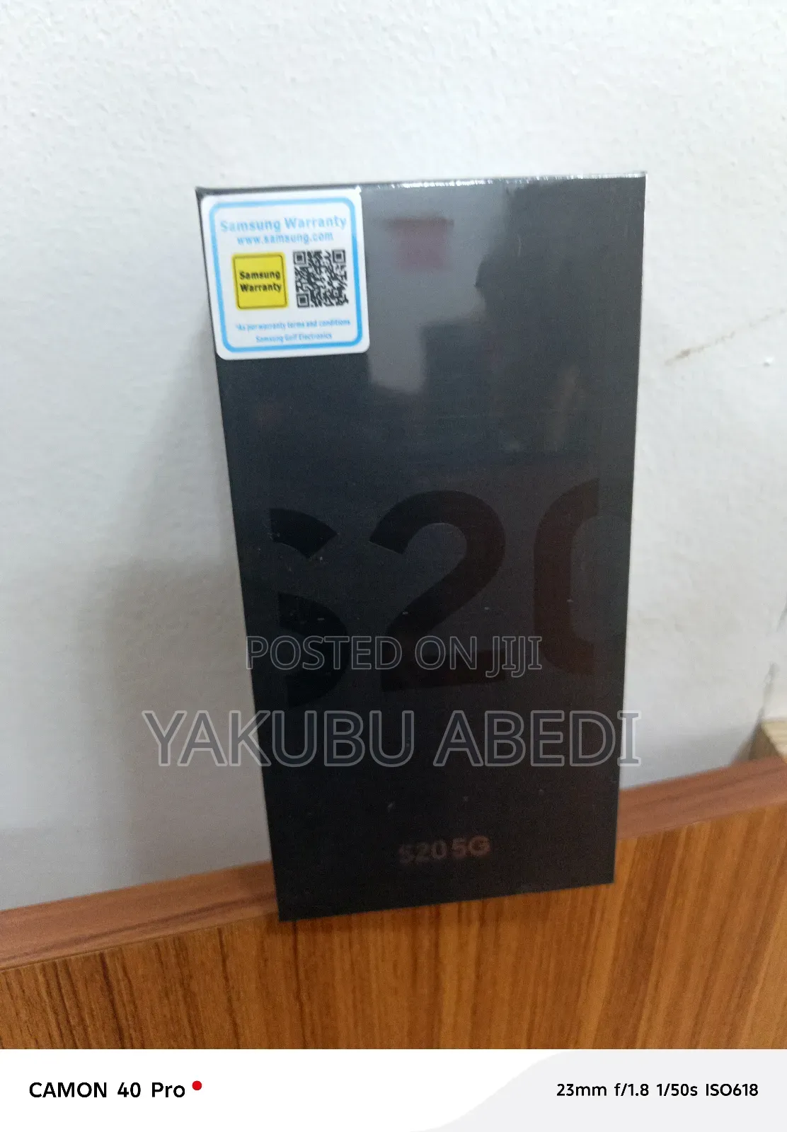 New Samsung Galaxy S20 128 GB Black