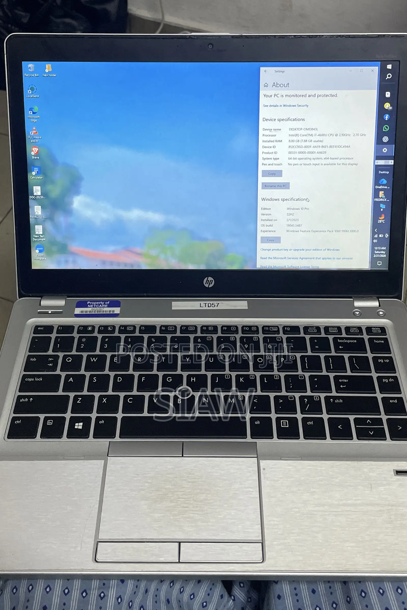 Laptop HP EliteBook Folio 9480M 8GB Intel Core i7 HDD 500GB