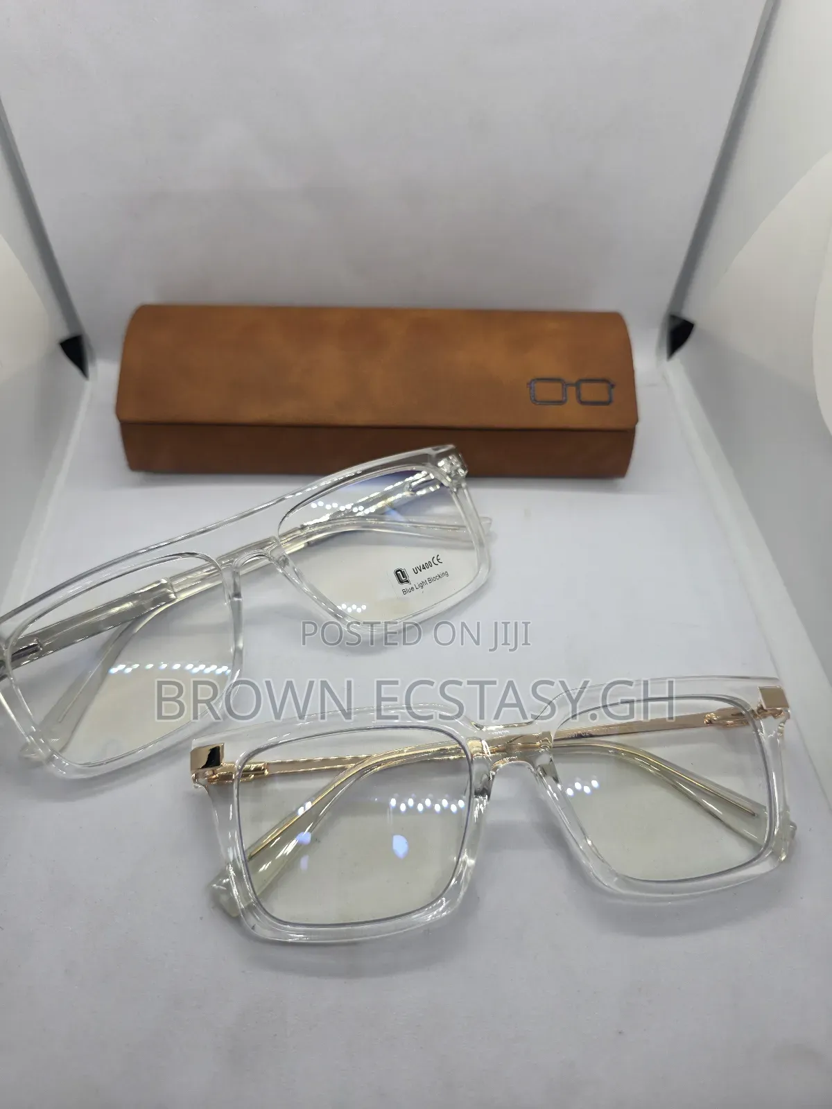 Uv400 Transparent Blue Light Blocking Glasses