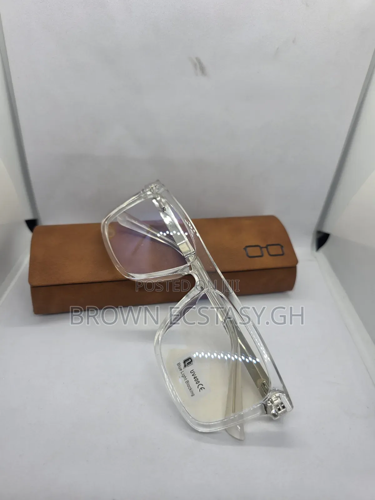 Uv400 Transparent Blue Light Blocking Glasses