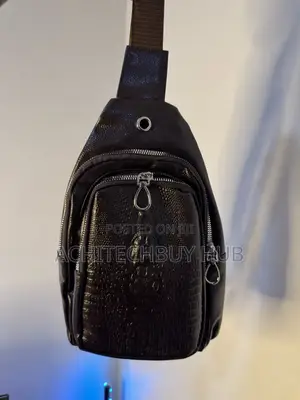 Crocodile Leather Sling Bag For Men – One Shoulder Crossbody