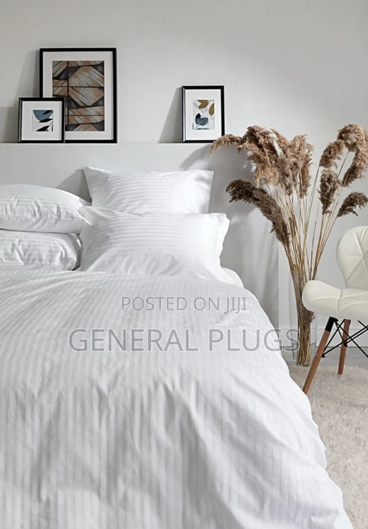 Reliable Quality For Hotels ;White Striped Duvet Cover Only For Hotels