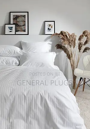 Reliable Quality For Hotels ;White Striped Duvet Cover Only For Hotels