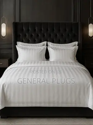 Cotton Freshness For Every Home ; White Stripped Duvet Cover Only