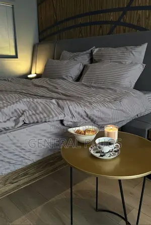 Fresh White Stripped Duvet Cover Only For Hotels Guest Houses